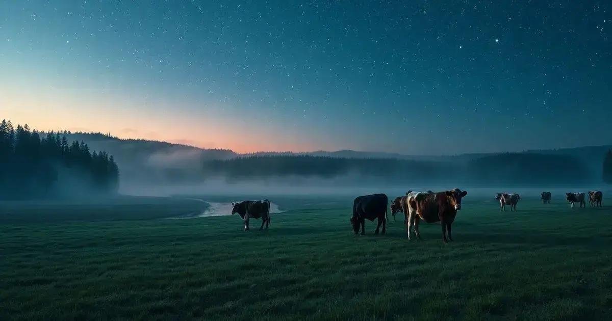 Dreaming with cows.